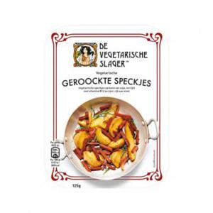 De Vegetarische Slager Vegetarische Geroockte Speckjes 125g