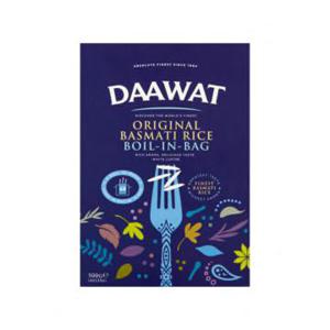 Daawat Original Basmati Rice Boil-in-Bag 4 x 125g