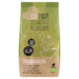 BioToday Triangles Rijst-Erwt-Tomaat 80g