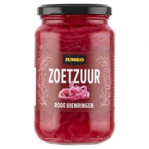 Jumbo Zoetzuur Rode Uienringen 340g