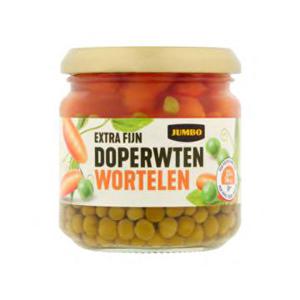 Jumbo Extra Fijne Doperwten Wortelen 180g