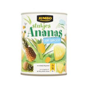 Jumbo Ananasstukjes op Siroop 567g