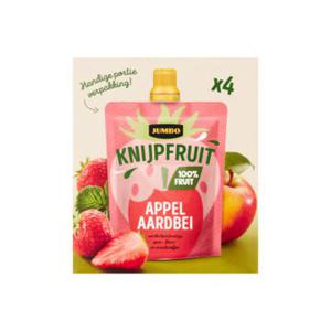 Jumbo Knijpfruit Appel Aardbei 4 x 90g