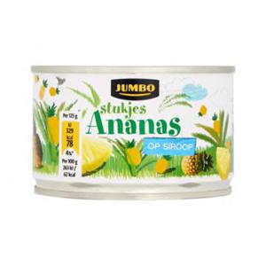 Jumbo Ananasstukjes op Siroop 227g