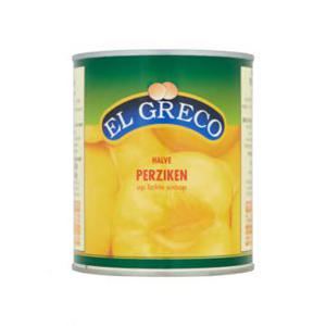 El Greco Halve Perziken op Lichte Siroop 820g