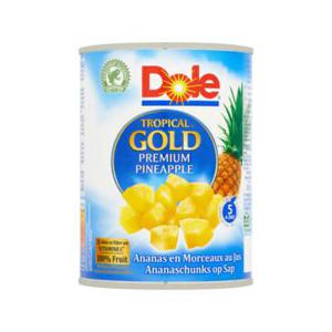 Dole Tropical Gold Ananaschunks op Sap 567g