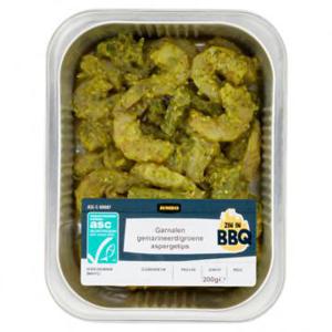 Jumbo Gemarineerde Garnalen met Groene Aspergetips 200g