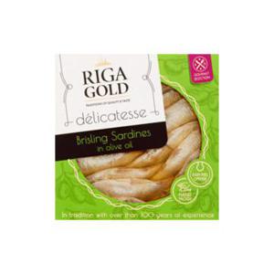 Riga Gold Noorse Sardines in Olijfolie 120g