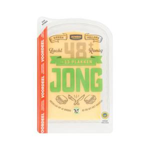 Jumbo Jonge Kaas 48+ Plakken 400 g - Voordeelverpakking