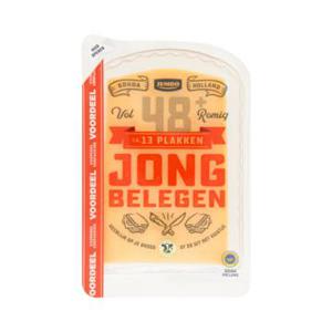 Jumbo Jong Belegen Kaas 48+ Plakken 400 g - Voordeelverpakking