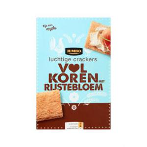 Jumbo Luchtige Crackers Volkoren met Rijstebloem 2 x 125g