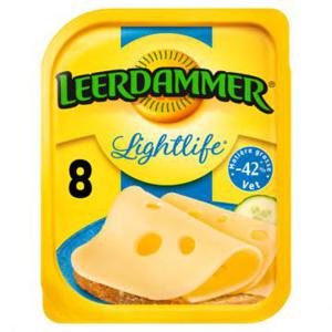 Leerdammer Lightlife Kaas 30+ 8 Plakken 160g