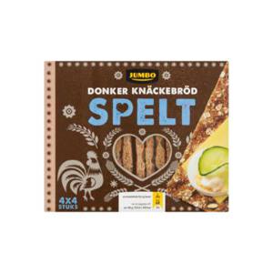 Jumbo Donker Knackebrod Spelt 4 x 4 Stuks 265g