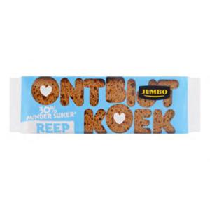 Jumbo Ontbijtkoek Reep 30% Minder Suiker 5 stuk