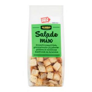 Jumbo Salade Mix Zonnebloempitten, Geroosterde Pijnboompitten & Croutons Knoflook en Kruiden 25g