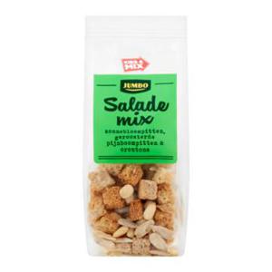 Jumbo Salade Mix Zonnebloempitten, Geroosterde Pijnboompitten & Croutons 25g