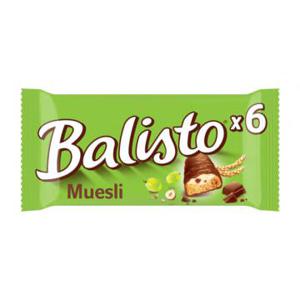 Balisto muesli chocoladereep 6 stuks