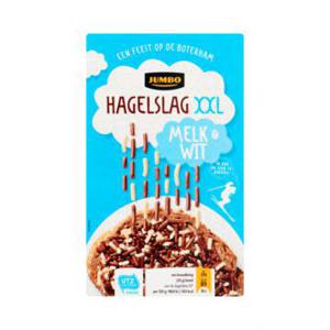 Jumbo Hagelslag XXL Melk & Wit 380g