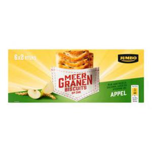 Jumbo Meergranenbiscuits Appel 6 x 2 Stuks