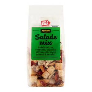 Jumbo Salade Mix Dadelstukjes, Croutons, Pompoenpitten, Gedroogde Tomaat & Amandel 35g