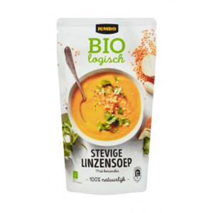 Jumbo Biologisch Stevige Linzensoep met Koriander 570ml