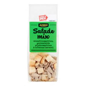 Jumbo Salade Mix Zonnebloempitten, Geroosterde Pijnboompitten & Croutons Naturel 25g