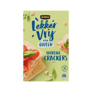 Jumbo Lekker Vrij van Gluten Luchtige Crackers 130g