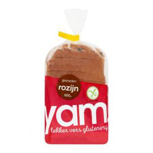 Yam - Rozijnenbrood Glutenvrij