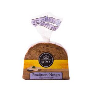 Brood van Soma - Rozijnen Noten Rogge-Tarwebrood