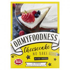 Homemade OhMyFoodness no bake cheesecake