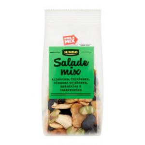 Jumbo Salademix Sojabonen, Tuinbonen, Edamame Sojabonen, Amandelen & Cashewnoten 50g