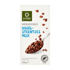 La Place Chocoladestukjes Hagelsteentjes Melk 200g