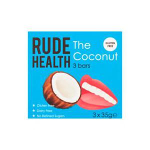 Rude Health The Coconut Bars 3 x 35g