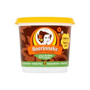 Boerinneke Chocopasta Hazelnoten 400g