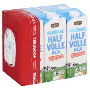 Jumbo Houdbare Halfvolle Melk Voordeelverpakking 6 x 1