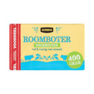 Jumbo Roomboter Ongezouten 400 g Voordeelverpakking