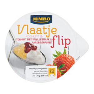 Jumbo Vlaatje  Yoghurt met Vanille & Aardbeienpuree 200g