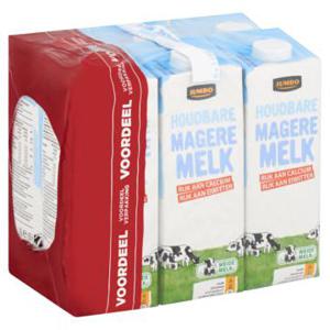 Jumbo Houdbare Magere Melk 6 x 1 L - Voordeelverpakking