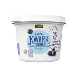 Jumbo Magere Kwark met Yoghurt Blauwe Bes 0% Vet 500g