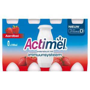 Actimel Drinkyoghurt Aardbei 8 x 100g