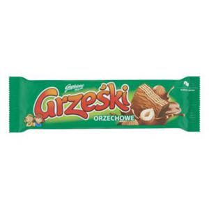 Grześki Wafel met Hazelnootcrème in Melkchocolade 36g