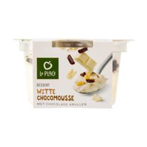 La Place Dessert Witte Chocomousse met Chocolade Krullen 75g