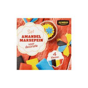 Jumbo Set Amandelmarsepein voor Decoratie 4 x 75g