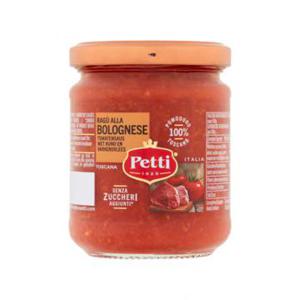 Petti Tomatensaus met Rund en Varkensvlees 190g