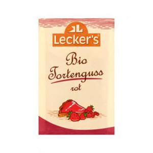 Lecker's Bio Cake Glazuur Rood 2 x 15g