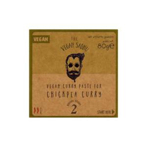 The Vegan Sadhu Vegan Curry Pasta voor Chickpea Curry 80g