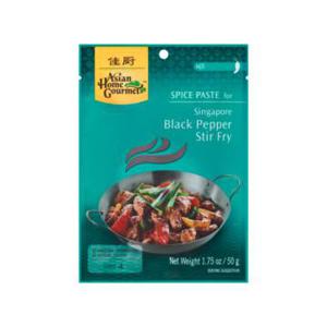 Asian Home Gourmet Spice Paste for Singapore Black Pepper Stir Fry 50g