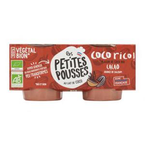 Les Petites Pousses Biologisch Cacao en Kokos Dessert 2 x 90g