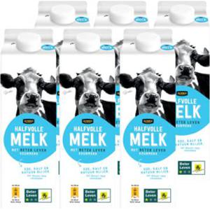 Jumbo Halfvolle Melk met Beter Leven Keurmerk 1 Ster 6 x 1L