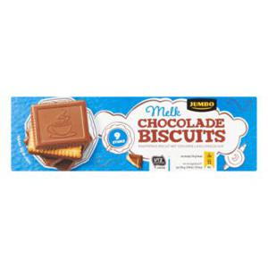 Jumbo Melkchocolade Biscuits 9 Stuks 125g